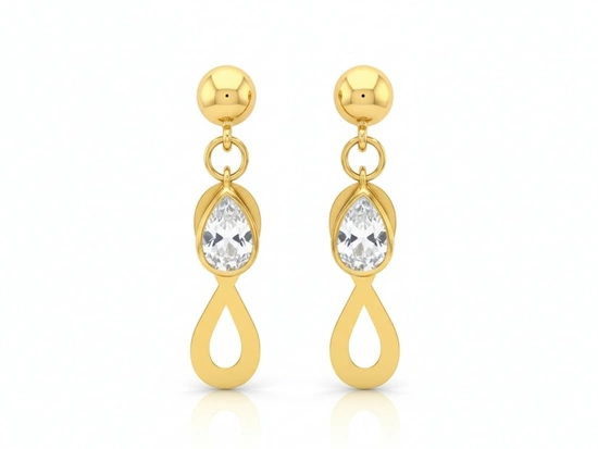 Kolczyki z wiszącą nieskończonością i cyrkonią