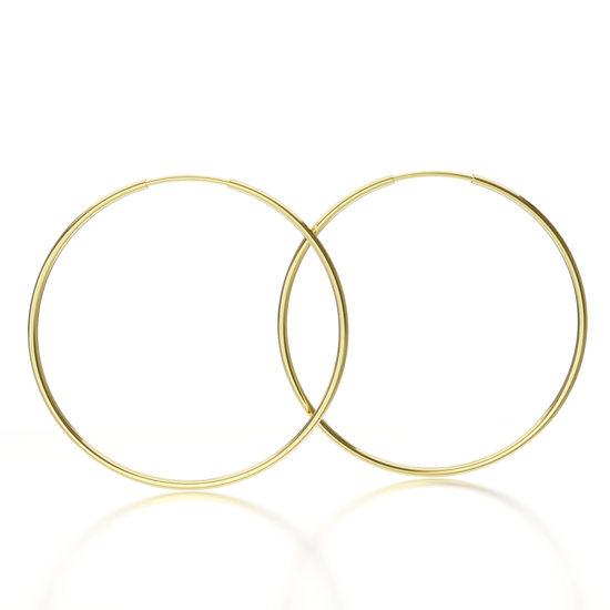 Złote kolczyki 333 koła 20 mm, szarniry