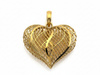Zawieszka złota przestrzenne ażurowe serce
