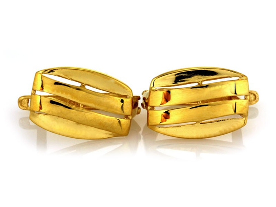 Złote kolczyki z żółtego złota