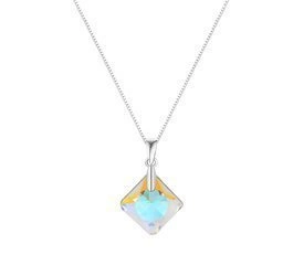 Naszyjnik srebrny 925 Swarovski - kwadrat