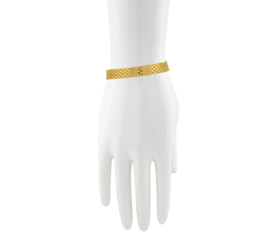 Złota bransoletka 925 Bismarck - 19 cm