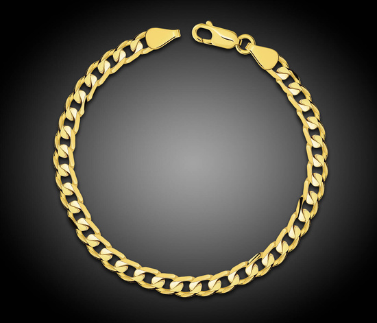 Złota bransoletka 585 pancerka