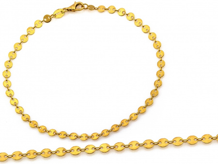 Bransoletka złota z delikatnych kółeczek