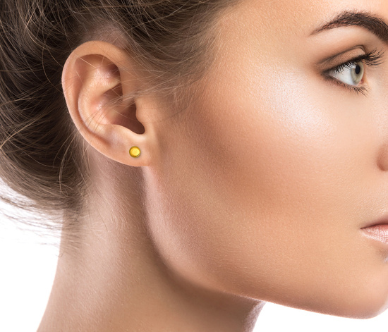 Złote kolczyki 585 - kulki, kuleczki