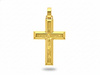 Krzyżyk złoty z Jezusem zawieszka wisiorek