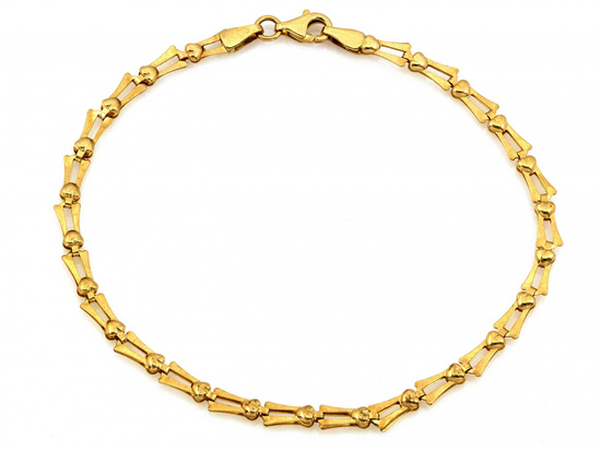 Bransoletka złota ze składanych elementów