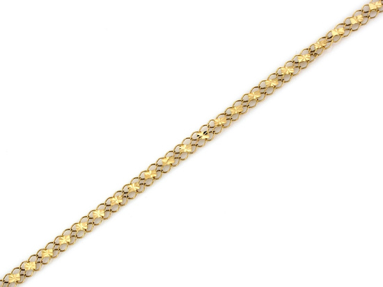 Bransoletka złota ażurowa z małych kółeczek