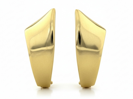 Kolczyki złote angielskie gładkie angielskie