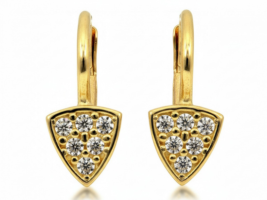 Kolczyki złote delikatne subtelne dla dziewczynki