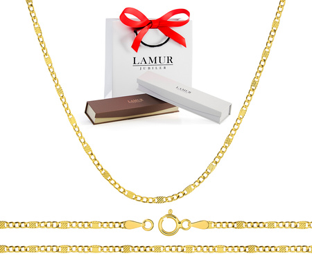 Złoty łańcuszek 585 Figaro