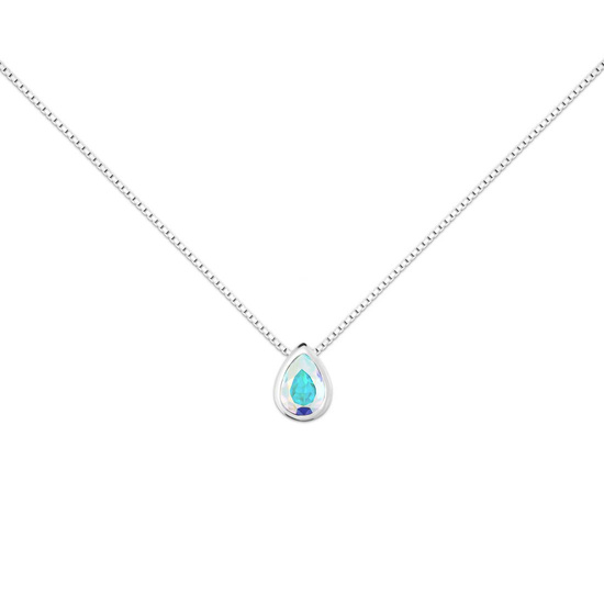 Naszyjnik srebrny 925 Swarovski - łezka