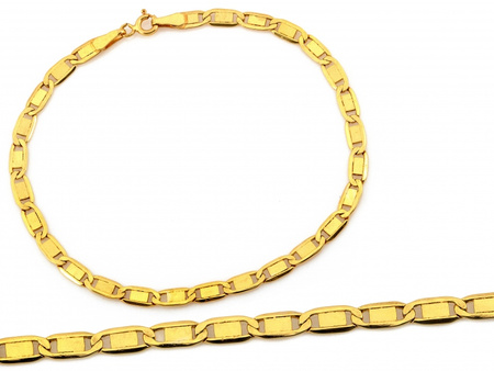 Złota bransoletka łańcuszkowa