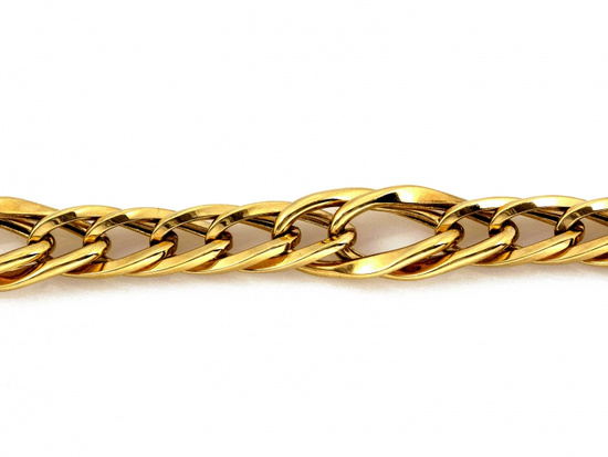 Bransoletka złota gruby łańcuch duże ogniwa