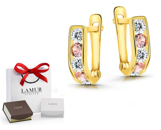 Złote kolczyki 585 dla dziewczynki 