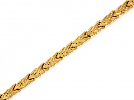 Bransoletka złota elementowa