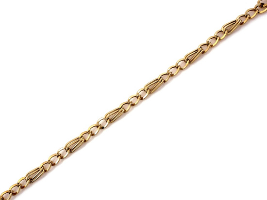 Bransoletka złota z lekkich owalnych ogniw