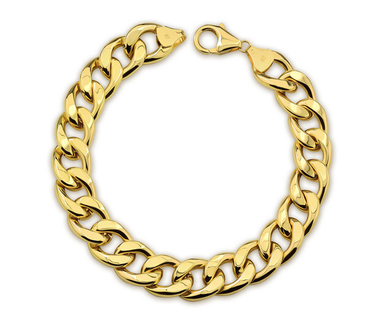 Złota bransoletka 585 pancerka 