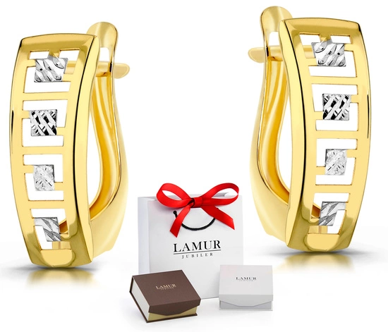 Złote kolczyki 375 greckie