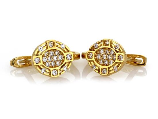 Złote kolczyki na komunie na urodziny