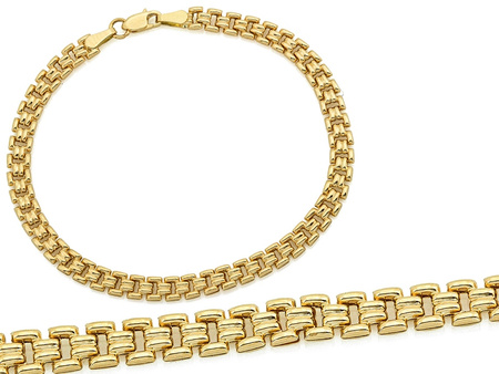 Złota bransoletka łańcuszkowa