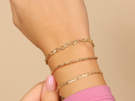 Bransoletka złota nieskończoności