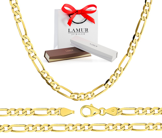 Złoty łańcuszek 585 figaro 