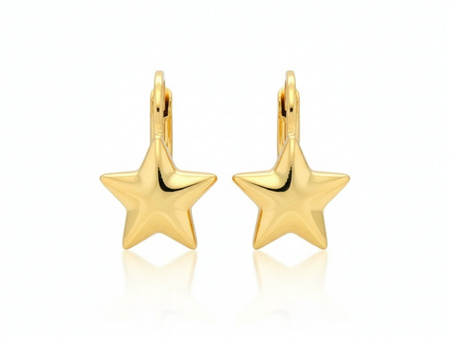 Złote kolczyki gwiazdki dla dziecka