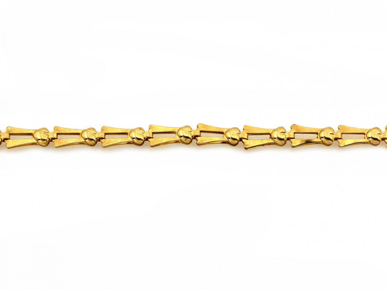 Bransoletka złota ze składanych elementów