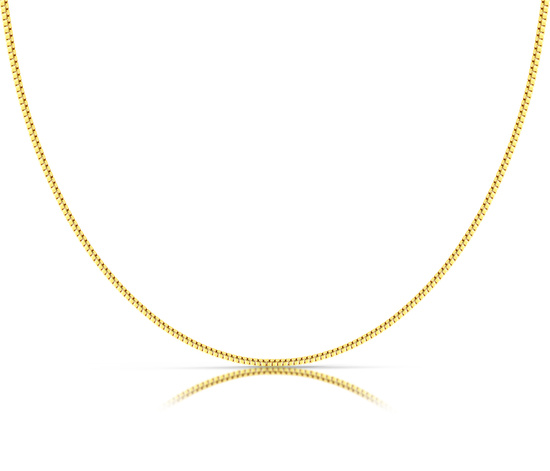 Złoty łańcuszek 585 kostka