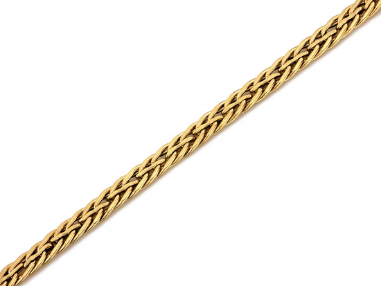 Bransoletka złota grube przeplatane ogniwa efektowna