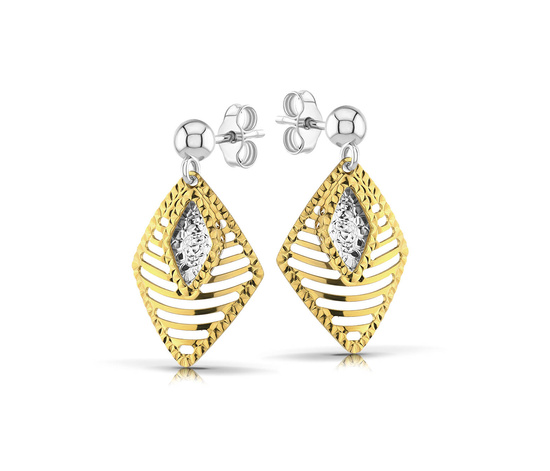 Złote kolczyki 585 - wiszące