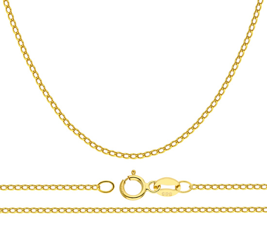 Złoty łańcuszek 585 pancerka