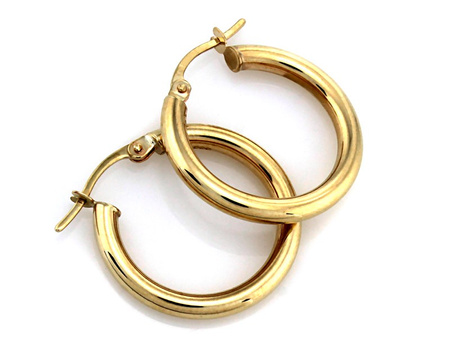 Kolczyki złote koła