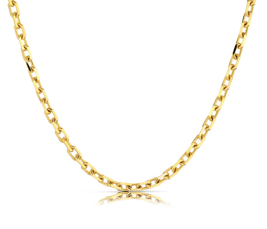 Złoty łańcuszek 585 ankier 