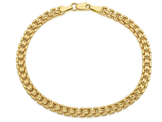 Złota bransoletka łańcuszkowa