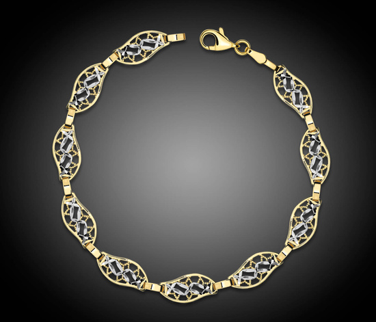 Złota bransoletka 375 klasyczna 