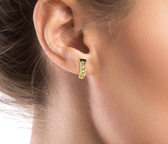 Złote kolczyki 375 greckie