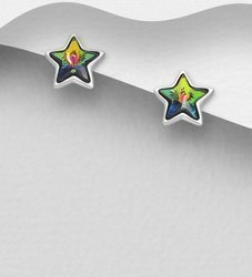 Kolczyki srebrne 925 Swarovski - gwiazdki