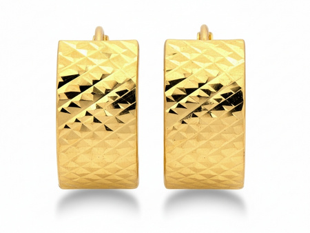 Kolczyki złote angielskie błyszczące