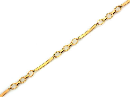 Złota bransoletka orginalna do każdej stylizacji