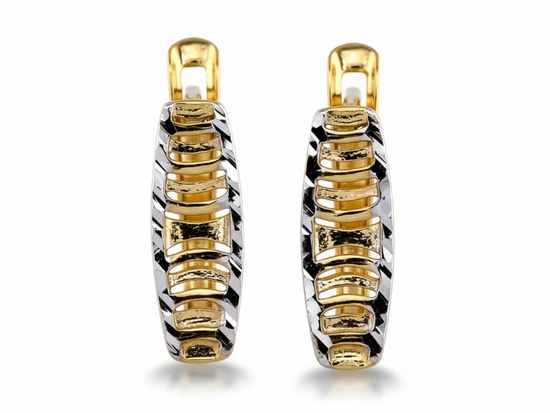 Kolczyki złote eleganckie subtelne błyszczące