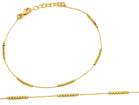 Bransoletka złota delikatna z kuleczkami