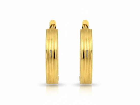 Damskie złote kolczyki blaszki