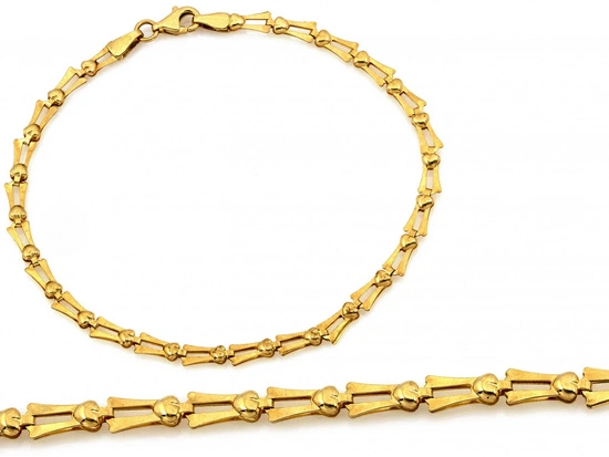 Bransoletka złota ze składanych elementów