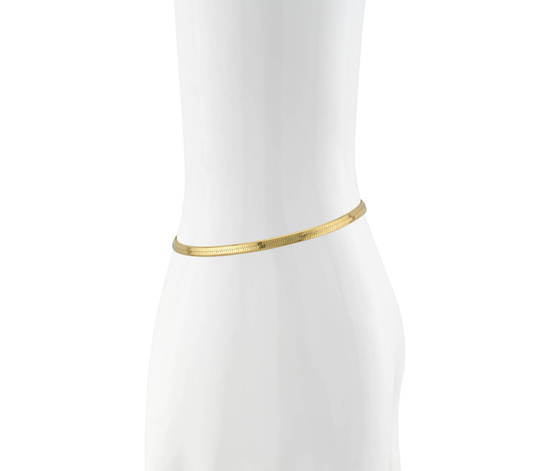 Złota bransoletka 925 taśma, żmijka - 17,5 - 20,5 cm