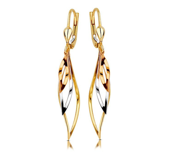 Złote kolczyki 375 - wiszące