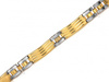 Złota bransoletka elementowa męska