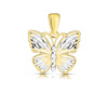 Złota zawieszka 375 - ażurowy motylek