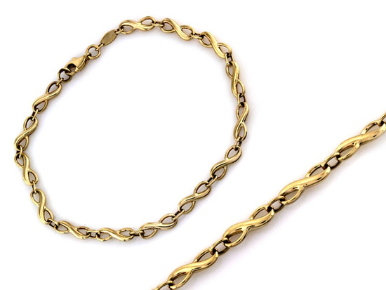 Bransoletka złota nieskończoności